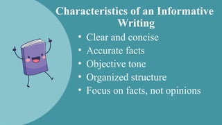 Grade 10 -Variety of Informative, Persuasive and Argumentative WRITING ...