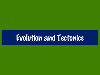 Evolution and Tectonics
 
