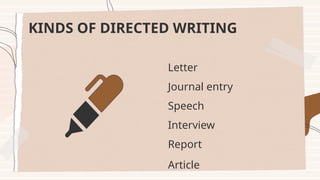 G10 FLE-Extended Response to Reading and Directed Writing- Text Types ...