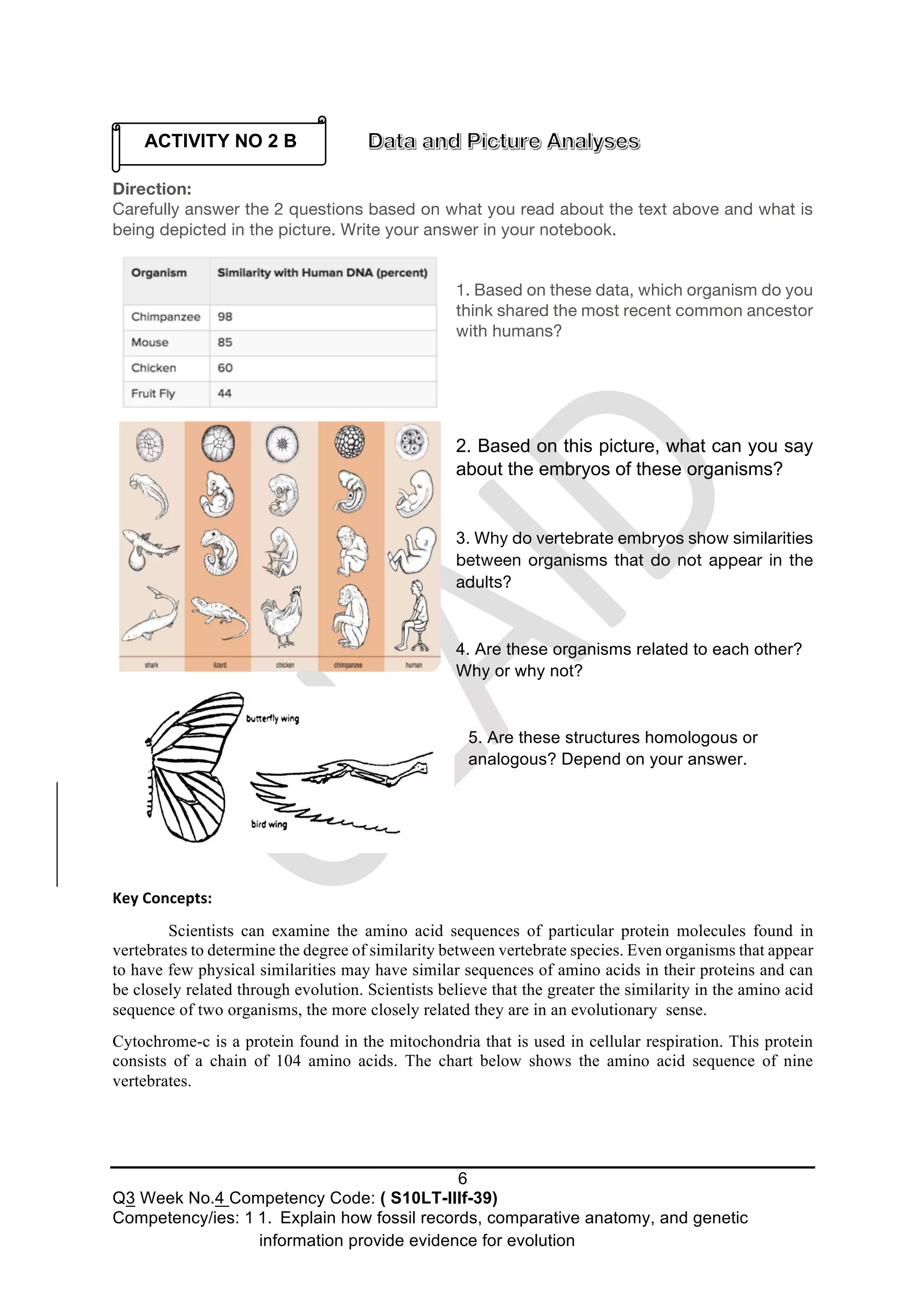 G10 q3 w5_biodiversity _ evolution_removed | PDF