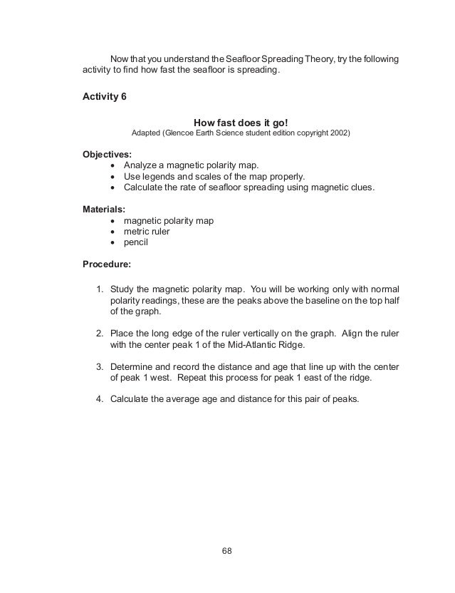 Seafloor Spreading Study Guide Answers Generatorclothing S