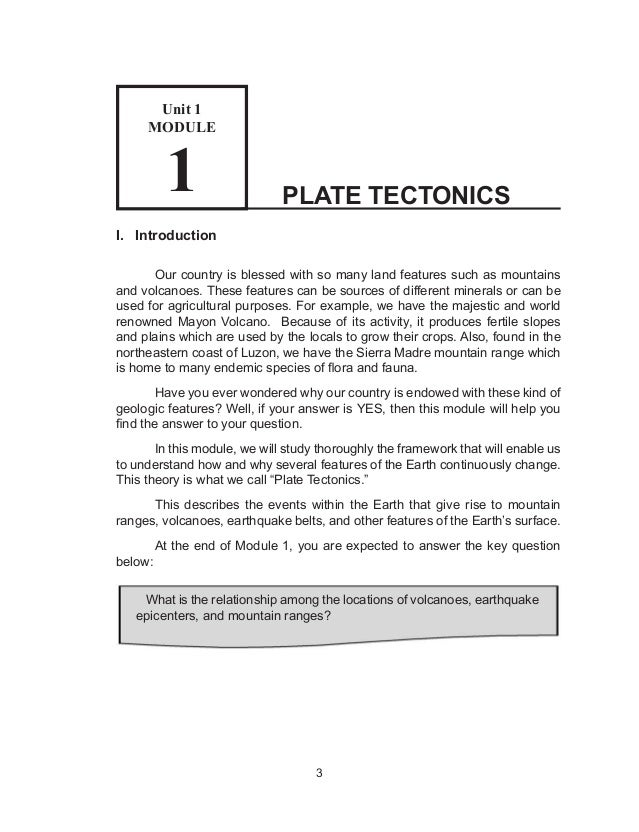essay about the plate tectonics