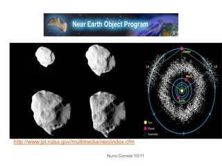 Nuno Correia 10/11
http://www.jpl.nasa.gov/multimedia/neo/index.cfm
 