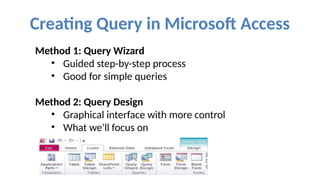 G11 - Ms access - Query.pptx aaaaaaaaaaaaa | PPTX