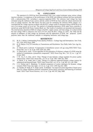 Mitigation of Voltage Sag/Swell with Fuzzy Control Reduced Rating DVR | PDF