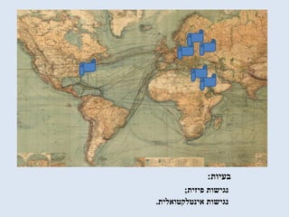 ‫בעיות‬:
‫פיזית‬ ‫נגישות‬;
‫אינטלקטואלית‬ ‫נגישות‬.
 