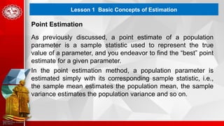G11SPQ4 Lesson 1 Basic Concepts of Estimation 2024 03 11.pptx