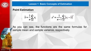 G11SPQ4 Lesson 1 Basic Concepts of Estimation 2024 03 11.pptx