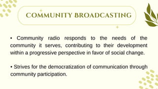 Development Broadcasting The Domains of Development Communication | PDF