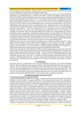 Positive self-concept through physical-sport activity of preschool ...