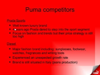 Puma competitors
 