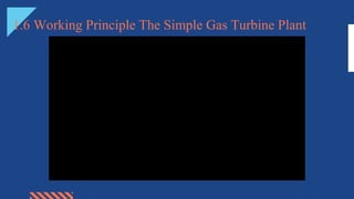 1.6 Working Principle The Simple Gas Turbine Plant
 