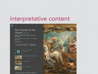 interpretative content
 