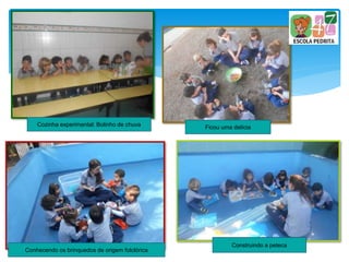 Cozinha experimental: Bolinho de chuva Ficou uma delícia
Conhecendo os brinquedos de origem folclórica
Construindo a peteca
 