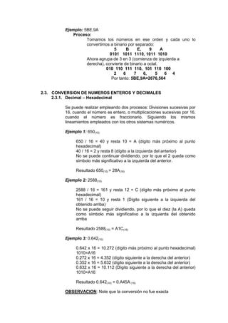 Conversión Entre Sistemas de Numeración