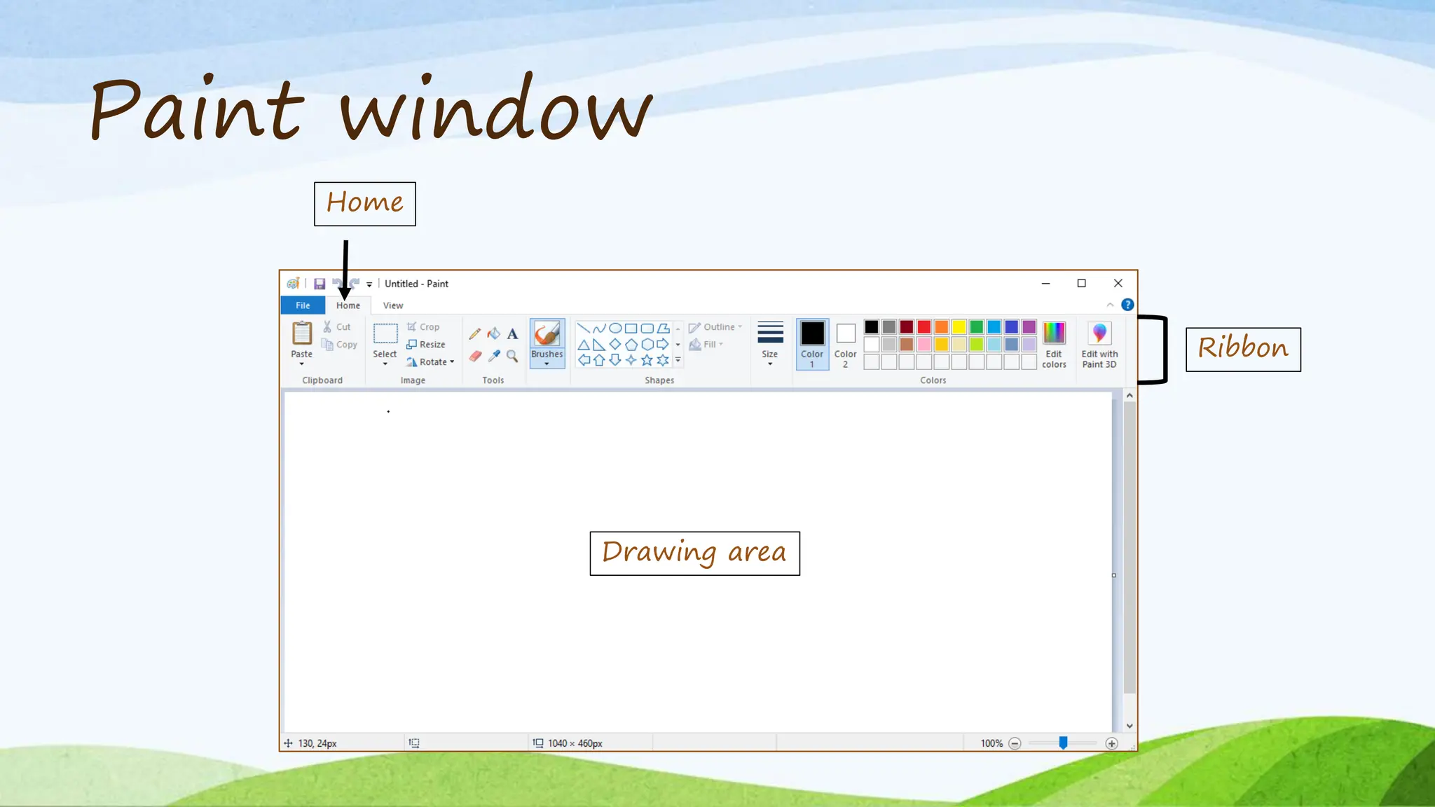 Microsoft Paint Introduction For Beginners PPTX