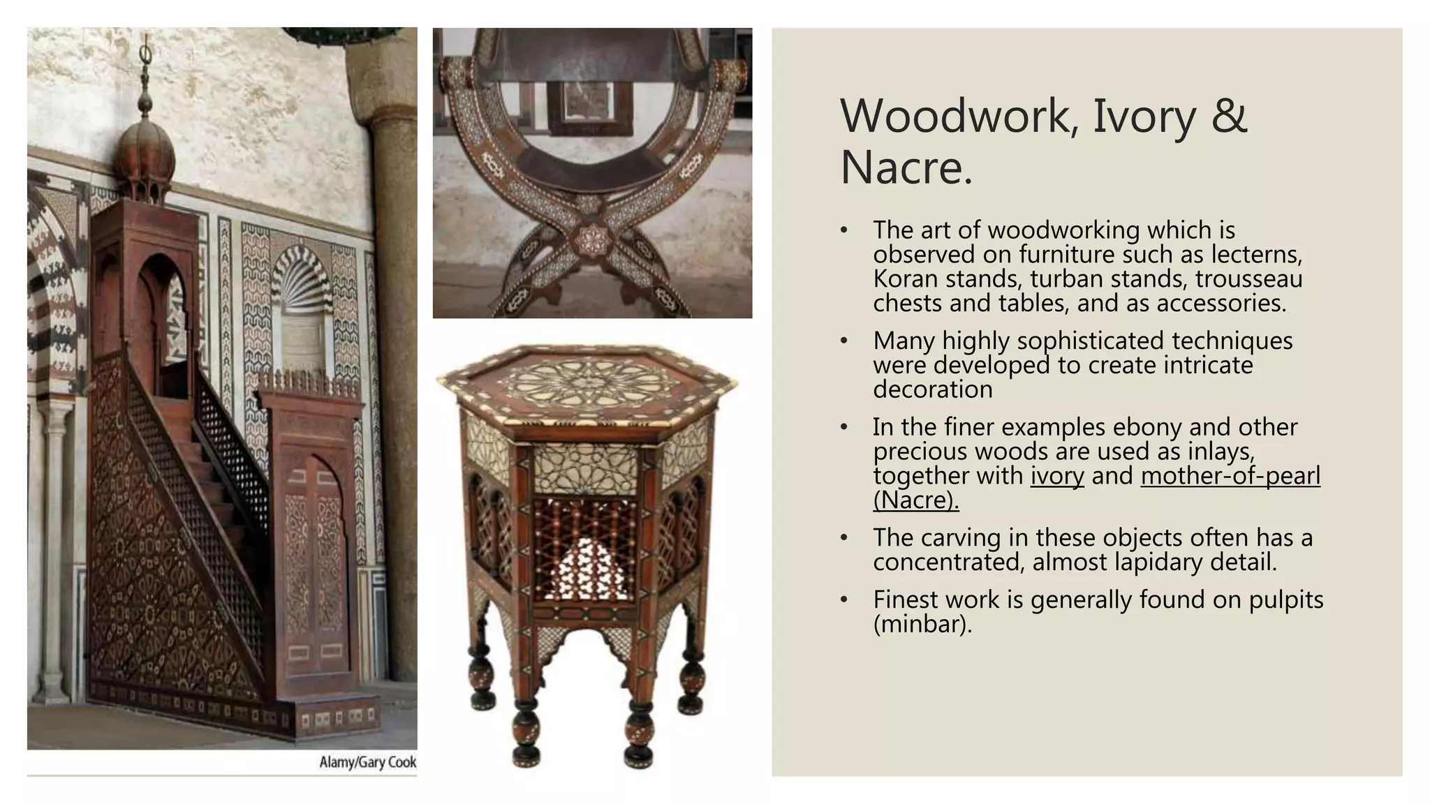 History of Islamic Era Furniture | PPTX
