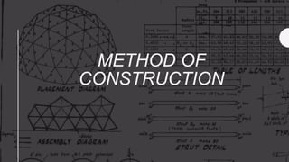 METHOD OF
CONSTRUCTION
 