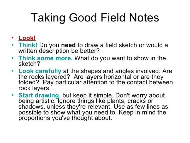 field-notes