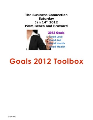 2012 goals toolbox 
