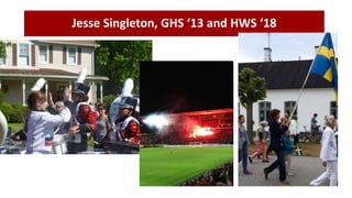 Jesse Singleton, GHS ‘13 and HWS ‘18
 