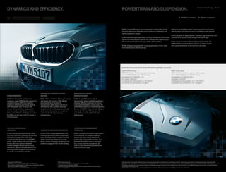 DYNAMICS AND EFFICIENCY.
DRIVING EXPERIENCE
CONTROL BRAKE ENERGY REGENERATION
INTELLIGENT START/STOP
FUNCTION
AERODYNAMICS
ACTIVE AIR STREAM KIDNEY
GRILLE
STEPTRONIC SPORT
TRANSMISSION
1
	Standard	for	M340i	xDrive.
2
	SPORT+	mode	available	for	330i,	330d	and	M340i	xDrive.
3
	The	Adaptive	Mode	function	is	available	only	in	conjunction	with	the	
	 Adaptive	M	suspension	equipment.
4
	Only	available	in	conjunction	with	additional	equipment.
5
	330e	without	lowering.
6
	Standard	for	M340i	xDrive	and	optionally	available	for	330i.	
7
	Expected	to	be	available	from	07/2019.	
8
	Provisional	figures;	any	missing	figures	were	unavailable	at	the	time	of	publication.	
9
	Electronically	limited.	
	Thanks	to	targeted	aerodynamic	
measures,	every	BMW	boasts	excellent	air	
resistance	figures.	This	has	a	positive	
impact	on	efficiency	and	driving	stability,	
and	reduces	the	level	of	noise	in	the	
interior.	This	is	thanks	to	sophisticated	
solutions	such	as	the	Active	air	stream	
kidney	grille,	the	flat	underbody	cover,	the	
Air	Blades	on	the	rear	or	the	Air	curtain	in	
the	front	apron.
	The	Driving	Experience	Control	offers	
the	driver	the	choice	between	the	standard	
COMFORT	mode,	ECO	PRO	Mode,	
geared	towards	efficiency,	and	SPORT2
mode,	which	enables	even	more	dynamic	
driving.	The	new	optional	interactive	
function	Adaptive	Mode3
	continuously	
adjusts	the	Dynamic	Damper	Control,	the	
steering	and	the	Steptronic	transmission	
to	suit	the	current	driving	situation.
	With	Brake	Energy	Regeneration,	the	
alternator	generates	electricity	primarily	
when	the	driver	brakes	or	takes	their	foot	
off	the	accelerator.	Previously	unused	
kinetic	energy	is	thereby	transformed	into	
electrical	energy	and	fed	into	the	battery.
	The	Intelligent	Auto	Start	Stop	function4
uses	data	from	the	navigation	system,	
camera	and	radar-based	systems	to	
analyse	the	current	traffic	situation.	If	it	is	
detected	that	further	travel	is	imminent	
(e.g.	during	a	turning	manoeuvre),	the	
engine	is	not	automatically	switched	off	
when	the	vehicle	stops.
	The	Active	air	stream	kidney	grille	opens	
and	closes	the	air	vents	in	the	radiator	
grille	according	to	the	cooling	
requirements	of	the	engine	and	the	air	
conditioning.	The	movable	vents	are	
located	behind	the	kidney	grille	slats	and	
at	the	same	time	reduce	air	resistance	
when	closed,	thereby	improving	
aerodynamics.
	The	8-speed	Steptronic	Sport	
transmission1
	offers	incredibly	sporty	gear	
changes.	Whether	automatic	or	manual	
using	gearshift	paddles	or	gear	lever	–	for	
comfortable	coasting	or	incredibly	dynamic	
driving.	In	SPORT	mode	and	with	the	gear	
lever	in	the	left-hand	S/M	position,	the	
gear	shifts	are	configured	for	the	best	
performance.
BMW EFFICIENTDYNAMICS.
LESSEMISSIONS.MOREDRIVINGPLEASURE.
POWERTRAIN AND SUSPENSION.
	 Standard	equipment	 	 	 Optional	equipment
Innovation and technology 18 | 19
	The	lowered	Adaptive M suspension4,5
	with	variable	shock	
absorber	adjustment	offers	the	choice	between	comfortable	and	
sporty	suspension	design.
	The	Variable sport steering4
	including	Servotronic	continuously	
adjusts	the	steering	effort	required	and	steering	force	depending	on	
the	current	speed	and	on	the	angle	of	the	steering	wheel.
 The	M Sport suspension4
	is	set	approximately	10	mm	lower	
and	features	more	athletic	settings.
	The	M sport differential4,6
	optimises	traction	and	driving	
stability	when	driving	dynamically	or	on	different	road	surfaces.
	The	powerful	M Sport brake1,4
	features	large	brake	discs	and	
exclusive	blue-painted	brake	callipers	with	the	M	logo.
	For	maximum	traction,	driving	dynamics	and	safety,	the	
BMW xDrive all-wheel drive system	provides	variable	
drive	power	distribution	to	the	front	and	rear	axles.
BMW	M340i	xDrive7,	8
BMW	TwinPower	Turbo	6-cylinder	petrol	engine	
with	275	kW	(374	hp)	and	500	Nm	torque	
Acceleration	0	–	100	km/h:	4.4	s	
top	speed:	250	km/h9
Combined	fuel	consumption:	[7.5]	l/100	km	
Combined	CO2
	emissions:	[172]	g/km
BMW	320d	xDrive
BMW	TwinPower	Turbo	4-cylinder	diesel	engine	
with	140	kW	(190	hp)	and	400	Nm	torque	
Acceleration	0	–	100	km/h:	6.9	s	
top	speed:	233	km/h	
Combined	fuel	consumption:	4.5	–	4.8	l/100	km	
Combined	CO2
	emissions:	[118	–	125]	g/km
ENGINE HIGHLIGHTS OF THE NEW BMW 3 SERIES SALOON.
The	data	for	fuel	consumption,	CO2
	emissions	and	energy	consumption	are	determined	in	accordance	with	the	measurements	processes	as	defined	by	European	Regulation	(EU)	
2007/715	in	the	applicable	version.	Data	refer	to	a	vehicle	with	base-level	equipment	in	Germany,	and	the	ranges	account	for	differences	according	to	the	selected	wheel	and	tyre	size	and	
the	optional	equipment	and	may	change	during	the	configuration	process.	Figures	have	been	determined	on	the	basis	of	the	new	WLTP	test	cycle	and	have	been	converted	back	into	
NEDC	figures	for	comparability.
The	Standard	and	Optional	equipment	may	differ	between	countries.	Please	consult	your	local	BMW	partner	for	more	information.	
 