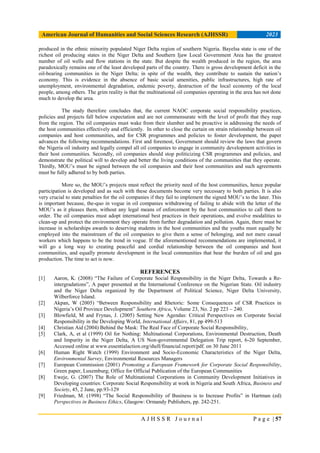 CORPORATE SOCIAL RESPONSIBILITY AND COMMUNITY DEVELOPMENT IN THE NIGER ...
