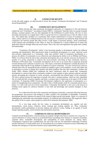 CORPORATE SOCIAL RESPONSIBILITY AND COMMUNITY DEVELOPMENT IN THE NIGER ...
