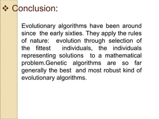 Genetic Algorithm for optimization on IRIS Dataset presentation ppt ...