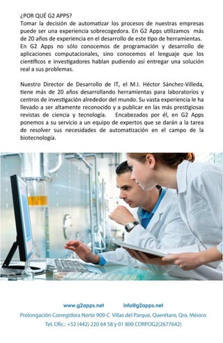 G2 Apps bioinformatica