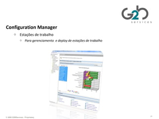 Configuration Manager Estações de trabalho Para gerenciamento  e deploy de estações de trabalho HP Software 