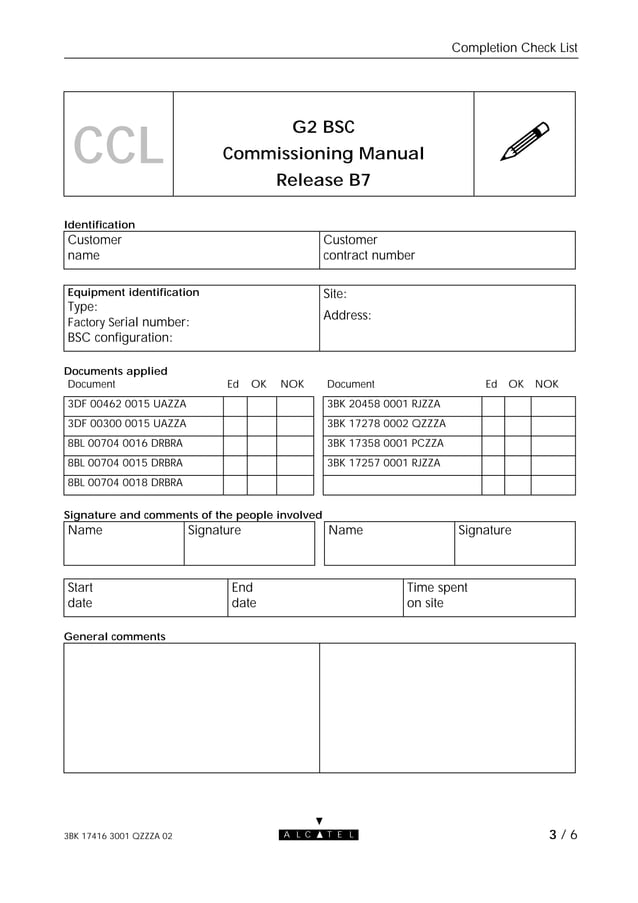 G2 bsc commissioning manual release b7.2 ccl | PDF