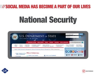 // SOCIAL MEDIA HAS BECOME A PART OF OUR LIVES

National Security

MASTERMINDS

 