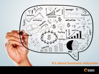 It’s about business outcomes
 