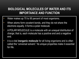 Comprehensive Overview of Biological Molecules and Their Functions in ...