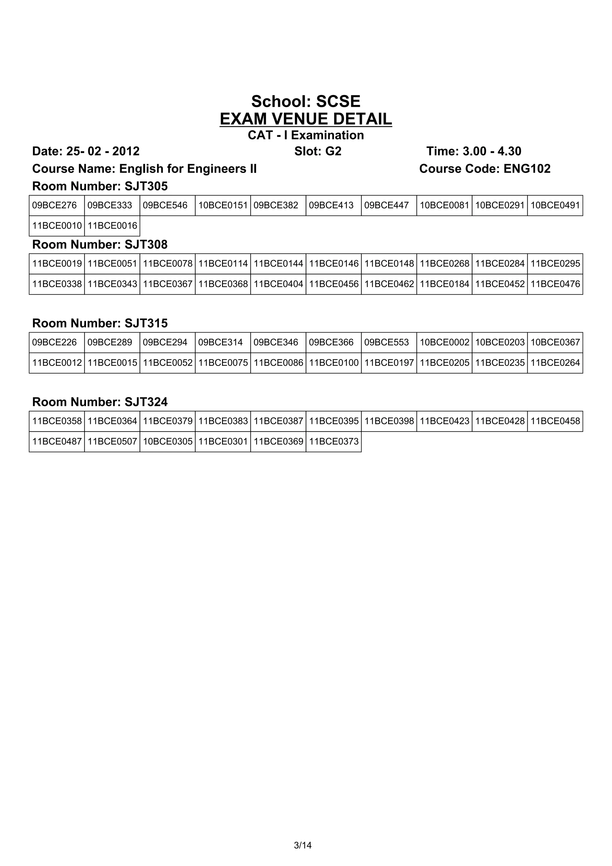G2 seating plan pdf