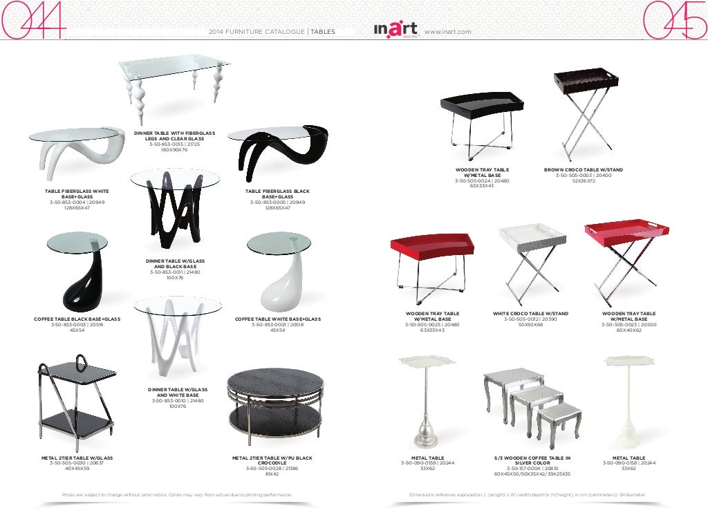 inart Furniture Catalogue 2014