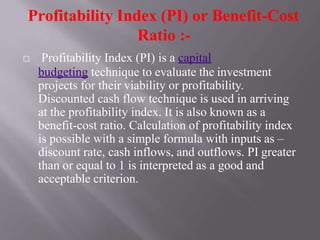 Accounting Pi Capital Budgeting | PPTX