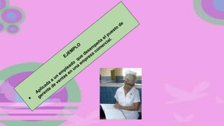 EJEM
PLO
●
Aplicada
a
un
em
pleado
que
desem
peña
el puesto
de
gerente
de
ventas
en
una
em
presa
com
ercial.
 