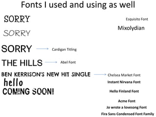 Fonts I used and using as well
Cardigan Titling
Abel Font
Chelsea Market Font
Esquisito Font
Mixolydian
Instant Nirvana Font
Hello Finland Font
Acme Font
Jo wrote a lovesong Font
Fira Sans Condensed Font Family
 