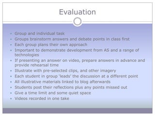 EvaluationGroup and individual task
