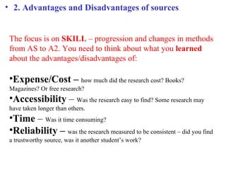 G325 section-a-reasearch and-planning | PPT