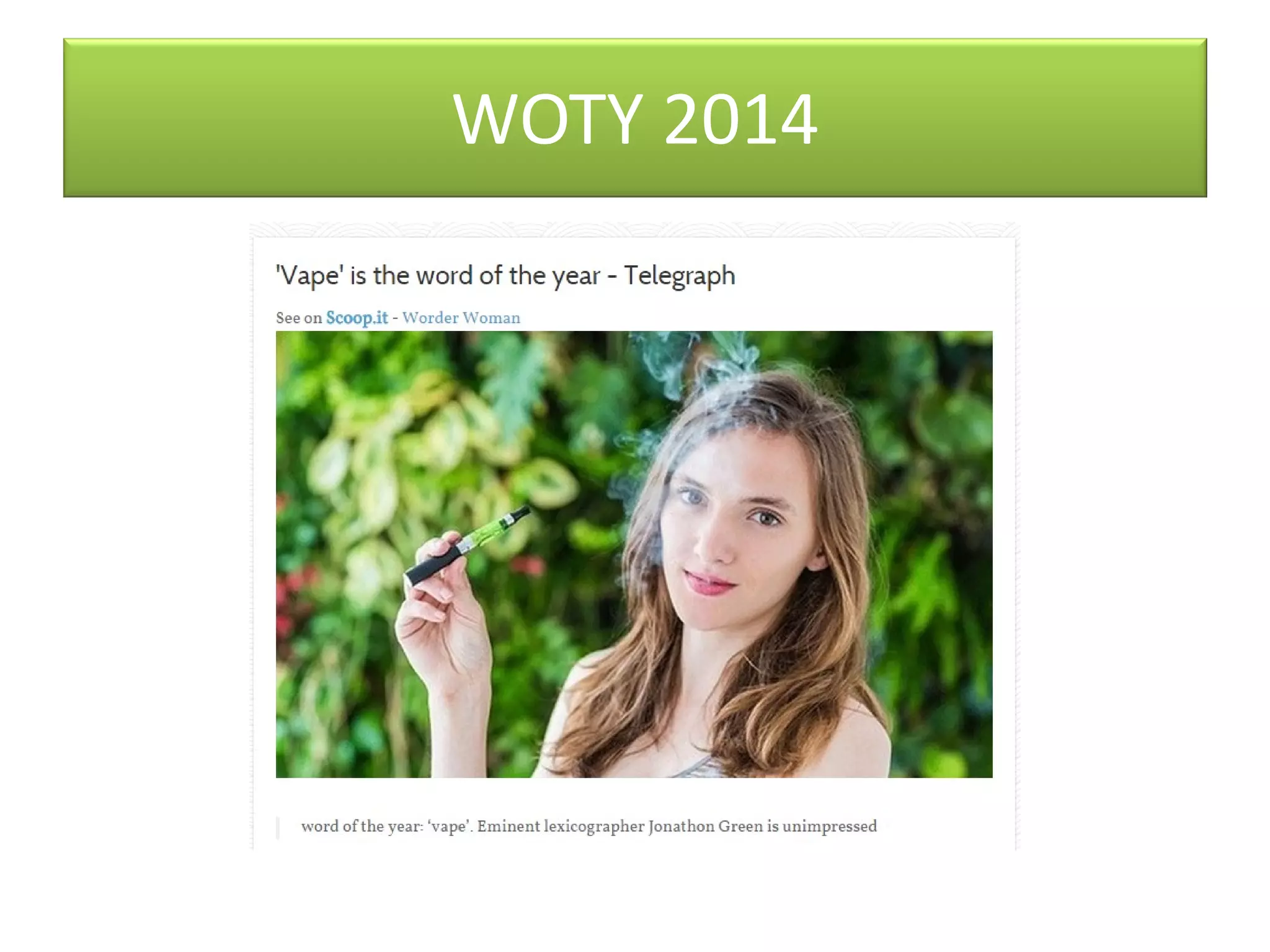 WOTY 2014
 