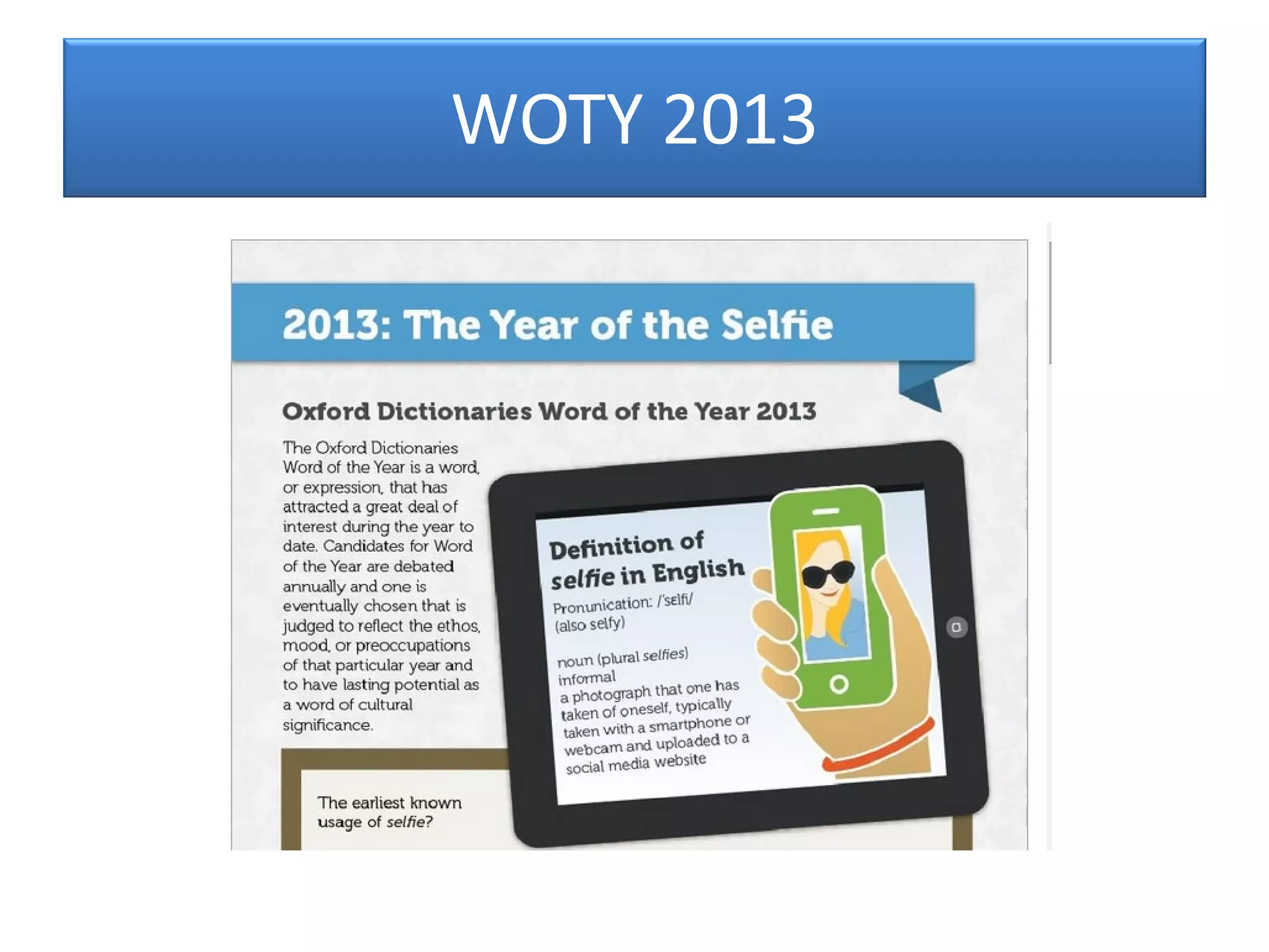 WOTY 2013
 