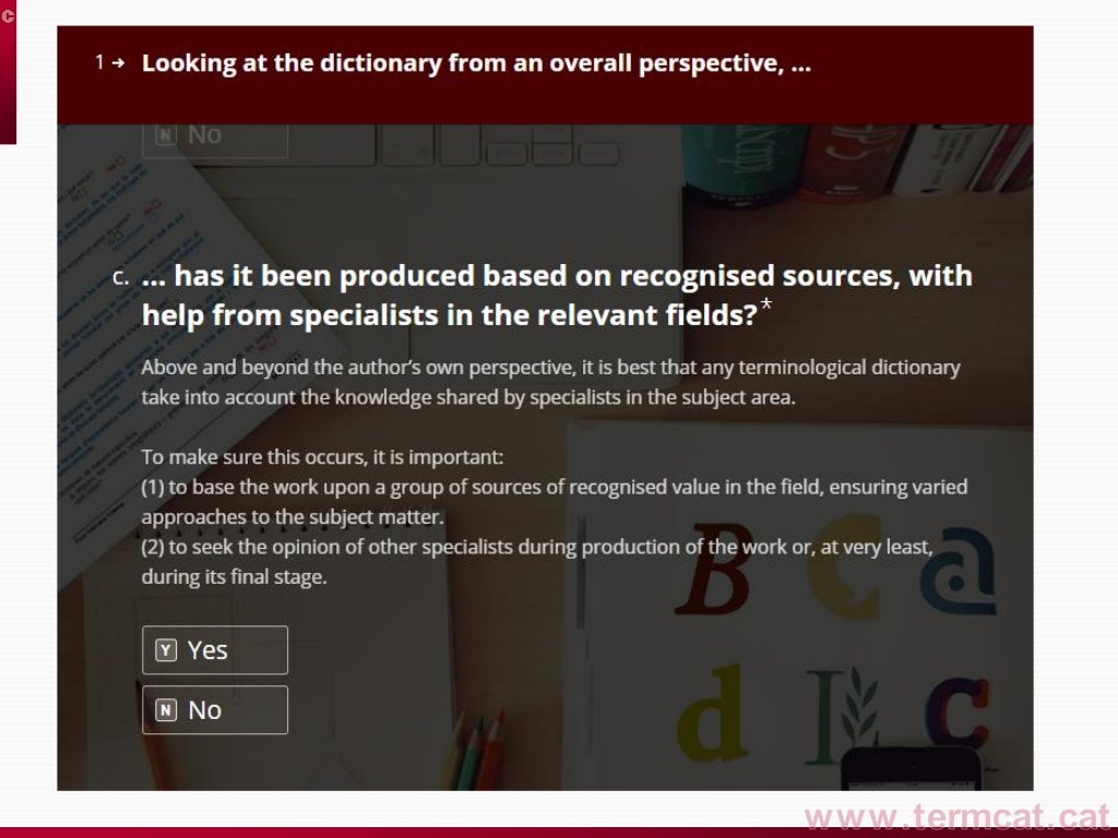 Dictionary selfassessment test a way to complete online dictionar…