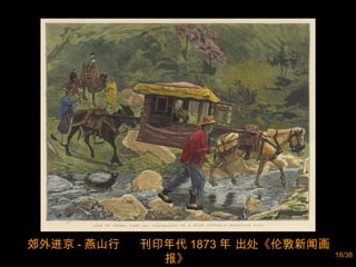 郊外进京 - 燕山行  刊印年代 1873 年 出处《伦敦新闻画报》  