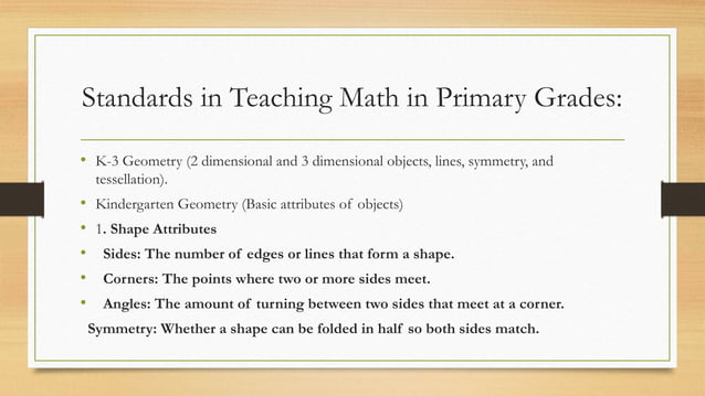 Teaching Mathematics in Elementary (Geometry) | PPT