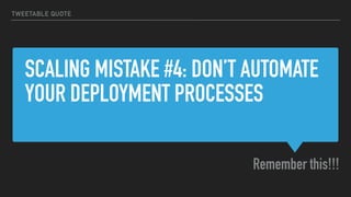 WHAT TO TAKE HOME FROM THIS TALK
RECAP
▸ Prepare you code to scale and distribute
▸ When online is important, scale over m...
