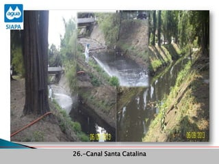 Obras Primera Etapa para el aprovechamiento de las aguas del Rio
Verde
Obras Primera Etapa para el aprovechamiento de las aguas del Rio
Verde
26.-Canal Santa Catalina
 