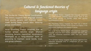 Cultural Perspectives and Theories on the Origin of Language | PDF